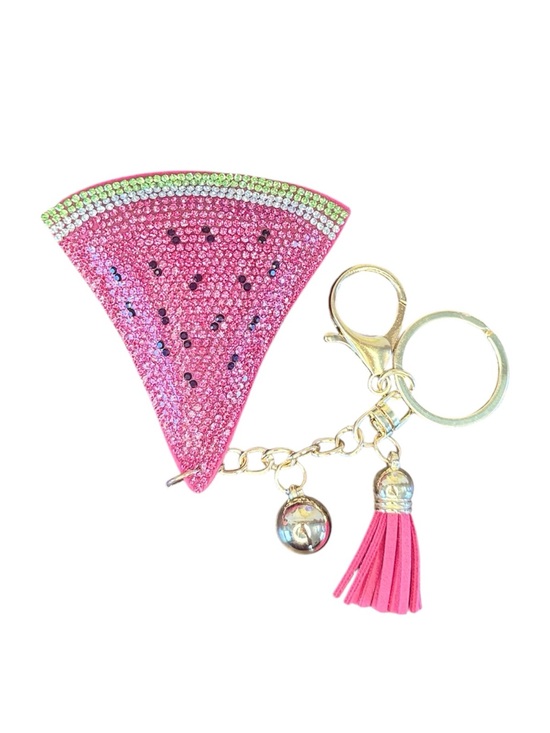 Accessories - Watermelon Crystal Keychain Bag Charm